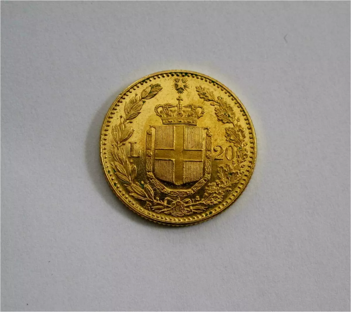 1882-R Italy UMBERTO I Kingdom Of Sardinia 20 Lire Gold Coin AU+ KM #21 eBay イタリア 20リレ金貨1860年P SARDINIA NGC AU58
