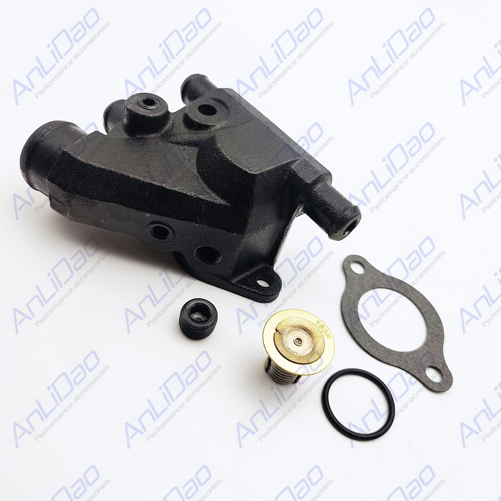 3850360 0987716 0985880 0986292 Fit OMC Volvo Penta V6 V8  Thermostat Housing