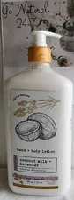 COCONUT MILK + LAVENDER Soothing Restoring HAND BODY LOTION 652g IDYLLS MARCHE