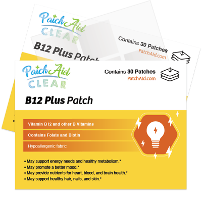 patchaid glutathione B12 Energy Plus Vitamin Patch by Patch Aid 30 Day & 90 Day FREE SHIP AHK-Cu Copper Peptide Powder Color:Purple Silk واقي شمس يومي للبشرة الحساسة