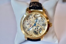 Daniel Steiger Mens Dress Watch Skeleton Gold...