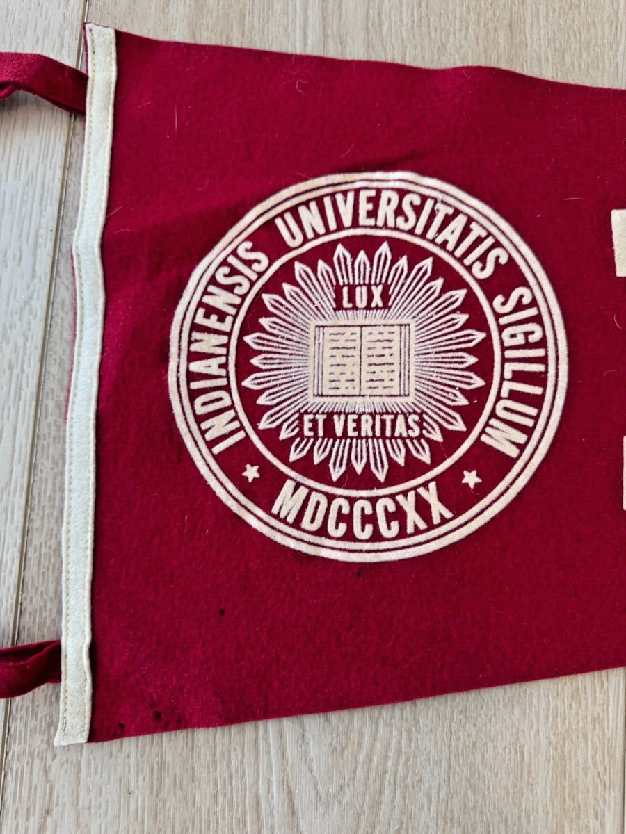 Indiana Hoosiers Wool Felt Pennant - 9x24 Inch Team Banner