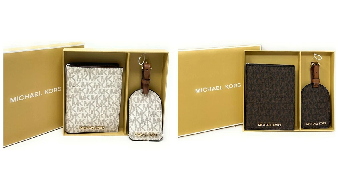 Michael Kors Giftables Boxed Passport Case And Luggage Tag $228