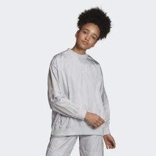 ADIDAS Women's Originals Crew Sweatshirt NWT Dash Grey SIZE: LARGE FREE SHIPPING