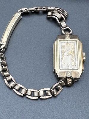 Lot 5 Vintage Watches Bulova Benrus, Elgin. Gold Filled 1949-50s Tanks #Bulova #Hamilton #Gruen #Franklin #Elgin main image 4