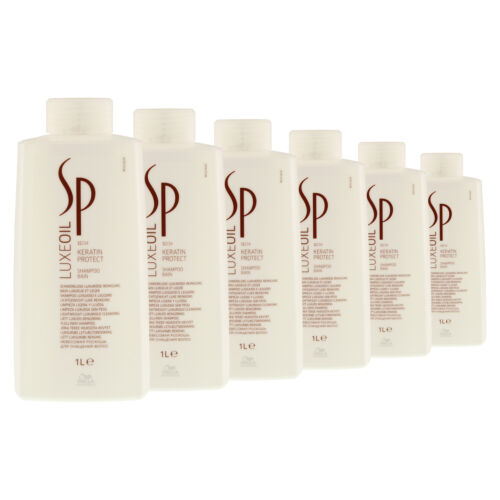 WELLA SP LUXE OIL Cheratin Protect Shampoo lusso per tutti i tipi di capelli 6x 1000 ml - Foto 1 di 4
