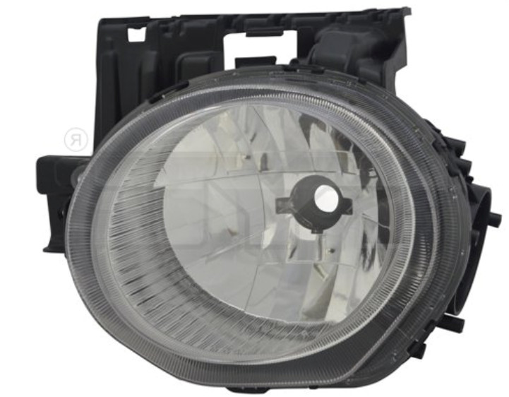 Phare avant gauche électrique H4 avec optique argentée anti-jaunissement pour Juke