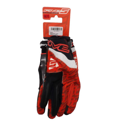 Five5 Motorcycle Gloves MFX2 Black Red Mens XXLarge / 12