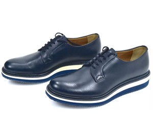 Prada Men S 10 5 Us 2eg119 Black Leather Derby Shoes Round Toe