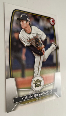Yoshinobu Yamamoto 2023 Topps BOWMAN #37 Orix Buffaloes LAD -BASE
