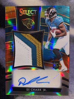 2018 Select D.J. CHARK Jr. Tie Dye Prizm Rookie 4 Color-Patch Autographed 15/25