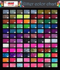 LNS High Quality nail art Glitter 1 Oz Jar 96 color LIST A color 1 -- 50