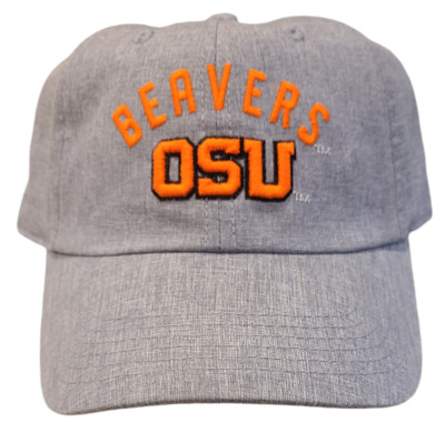 Oregon State Beavers OSU Football Adjustable Hat Cap Gray