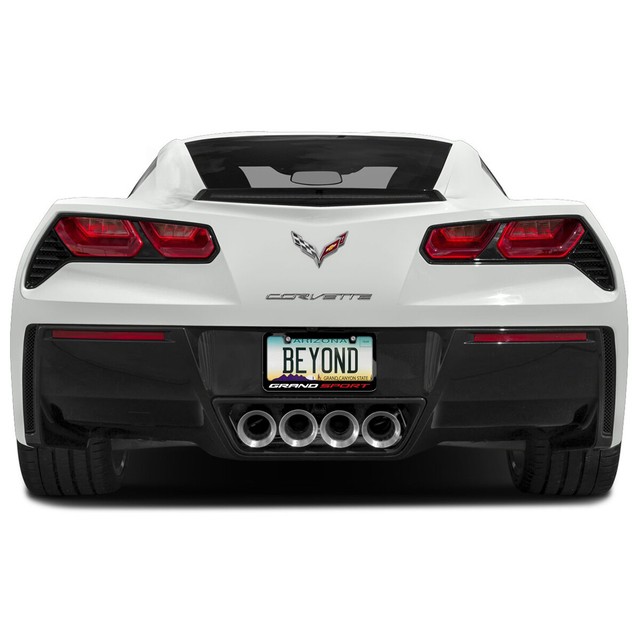 Chevrolet 2014 Corvette C7 Grand Sport Black Metal License Plate Frame