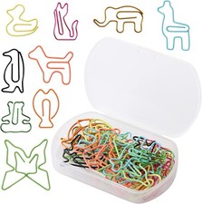 Animal Shaped Paper Clips - 30 Pcs, Assorted Colors, Cute  Fun for Kids           