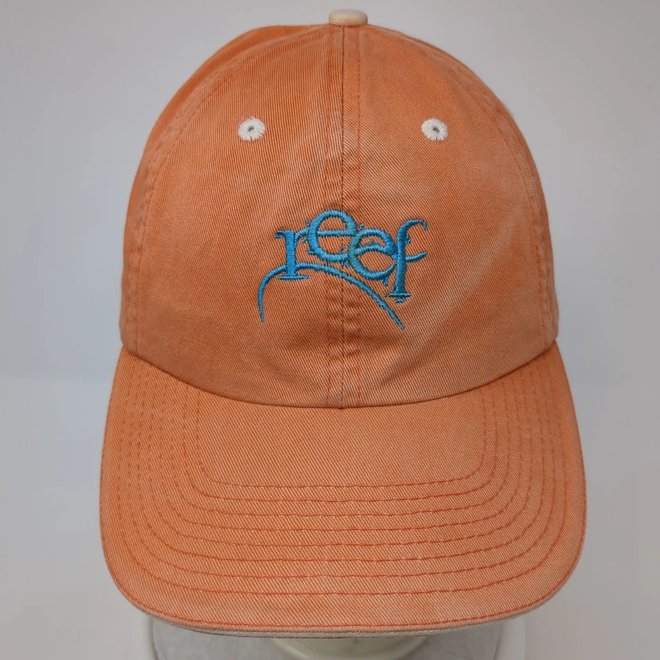 Reef Slideback Hat Orange One Size Adjustable Embroidered Fahrenheit - Image 2 of 4