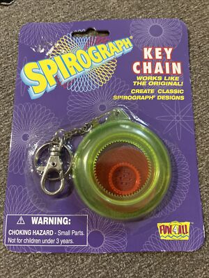 Spirograph Keychain Fun 4 All BRAND NEW IN PACKAGE 1998 Hasbro