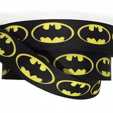 Grosgrain Ribbon 5/8", 7/8",1.5"  3" HERO BATMAN H10 Printed USA SELLER
