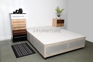 4ft Small Double Divan Bed Base In White Colour With 4 Drawers