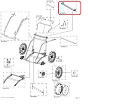 Thule Accessory Crossbar CHE2/CGR2 für Chariot Captain 1 2 Corsaire 1 Cougar 2