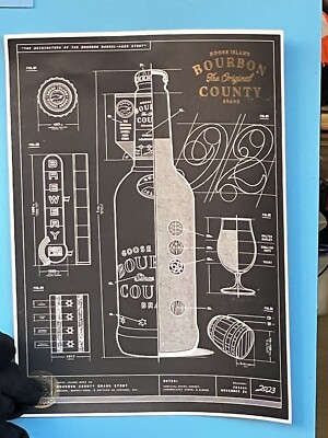 2023 Bourbon County Black Friday Annual Poster - Goose Island