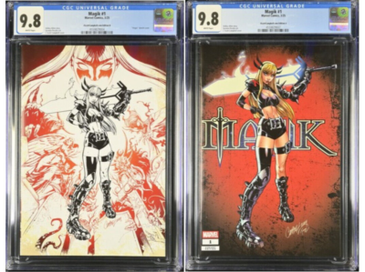 Magik #1 CGC 9.8 Graded J Scott Campbell Variant Edition A &B SET
