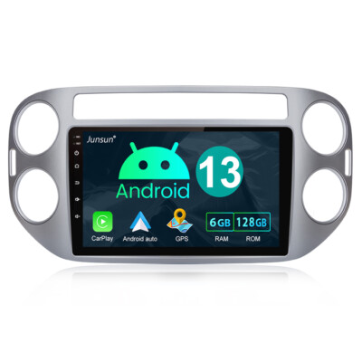 128GB Android 13 Carplay RDS WiFi GPS Navi Autoradio Für VW Tiguan 5N GOLF Plus