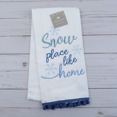 Dual Purpose Kitchen Towel Snow Place Like Home