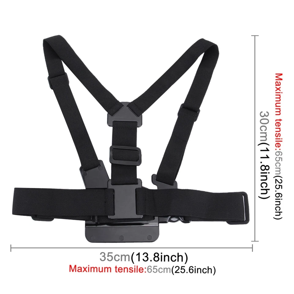 Adjustable Body Mount Belt Chest Strap w/ J Hook Mount & Screw for Action Camera - Image 4 of 4