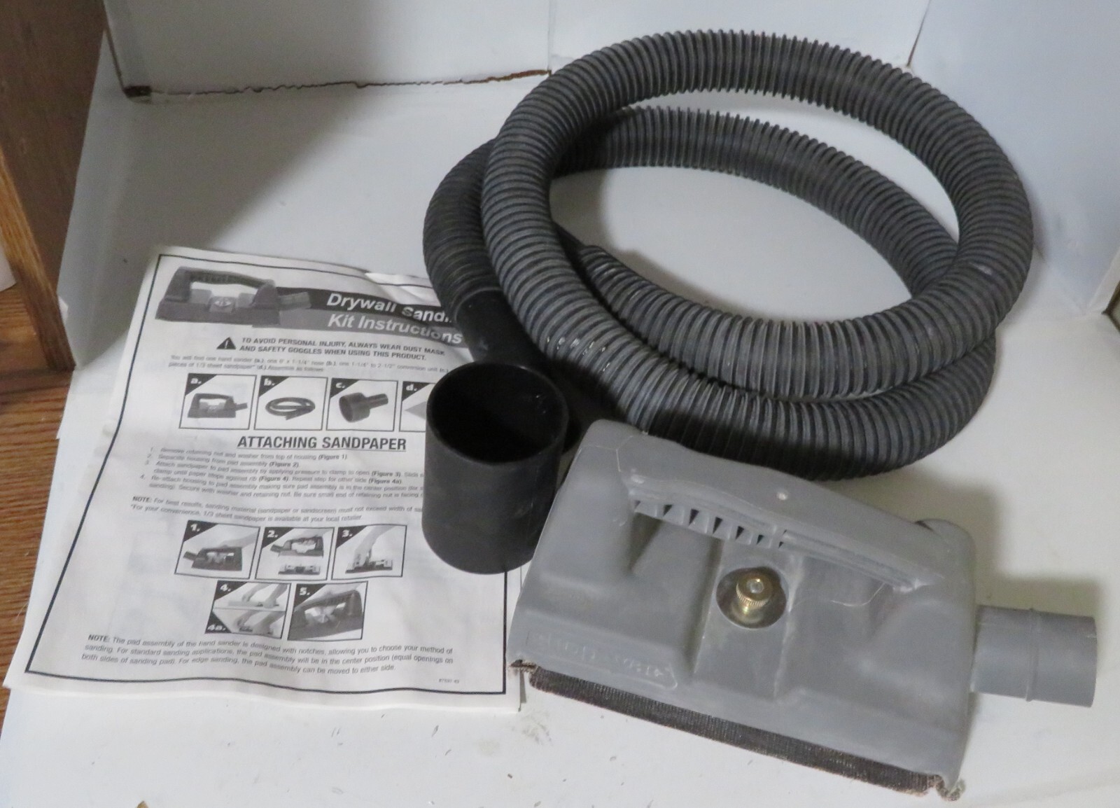 Shop Vac Dustless Hand Sander 91980 6176445 Wet Dry Vacuum Attachment