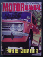 Motor Manual 1968 Jan Ford Galaxie Toyota Corona 1600 GT Ambassador Millard Cara