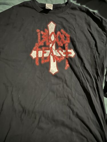 Blood Feast Drink The Blood Of Every Corpse Shirt Vtg Metal Rare Thrash Overkill - Picture 1 of 3