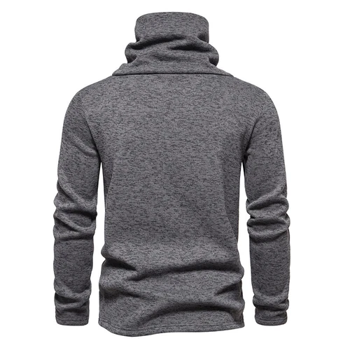 British Style Mens Casual Pile Neck High Collar Long Sleeve Pullover Top Sweater - Bild 18 von 28