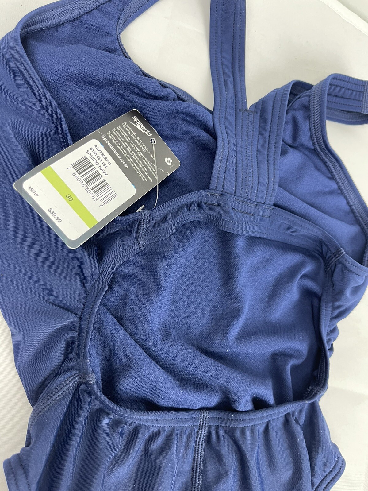 Speedo Women's Swimsuit One Piece Prolt Super Pro Solid Adult, Navy, 30