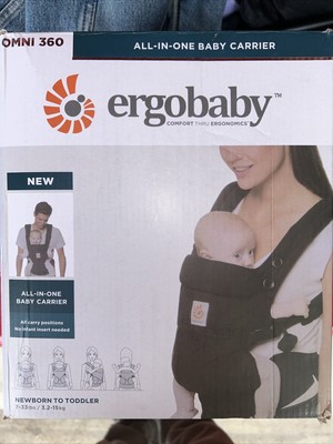 Ergobaby All In One Omni 360 Baby Carrier Pure Black Open Box