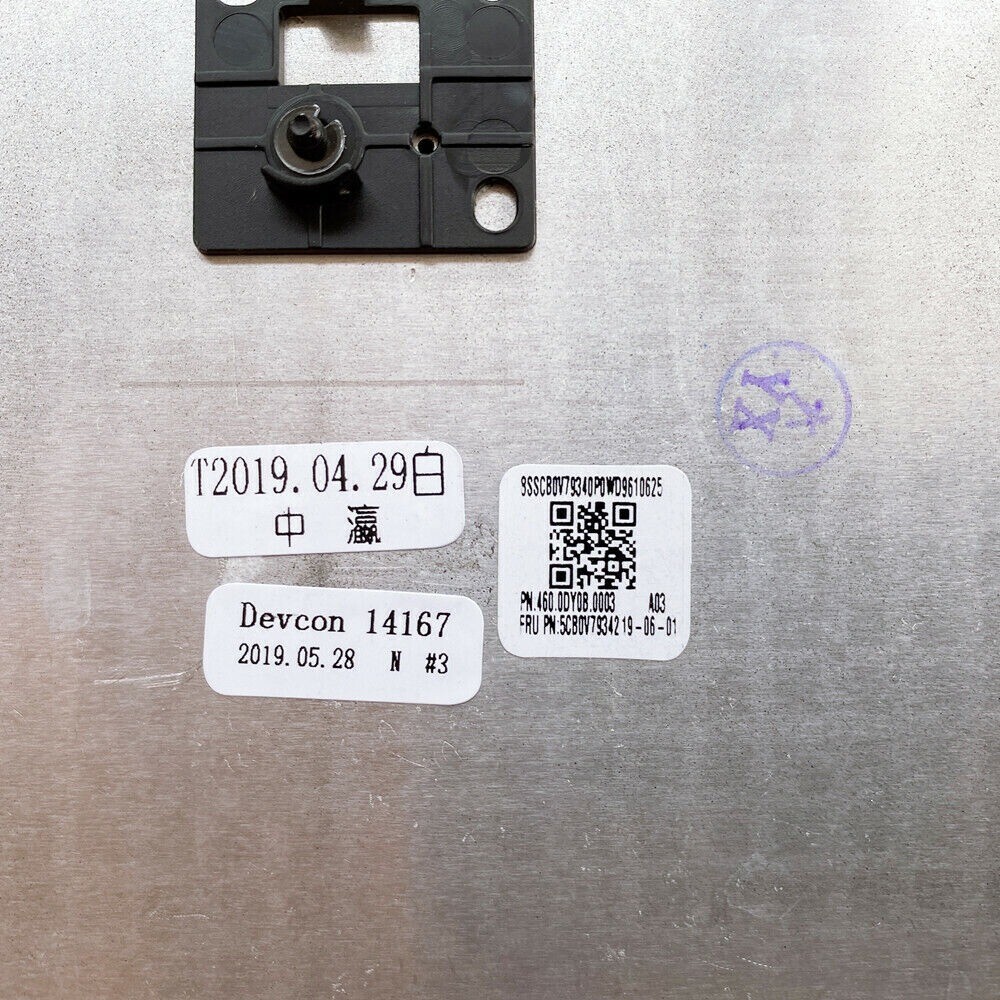 Cover Base Inferiore Per Lenovo ThinkPad P1 1a Gen &ndash; Originale, Nera, 15.6 Pollici, 01YU721