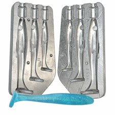 Aluminium Mould for Rubber Soft Bait Paddles 3 sizes 100/120/140mm