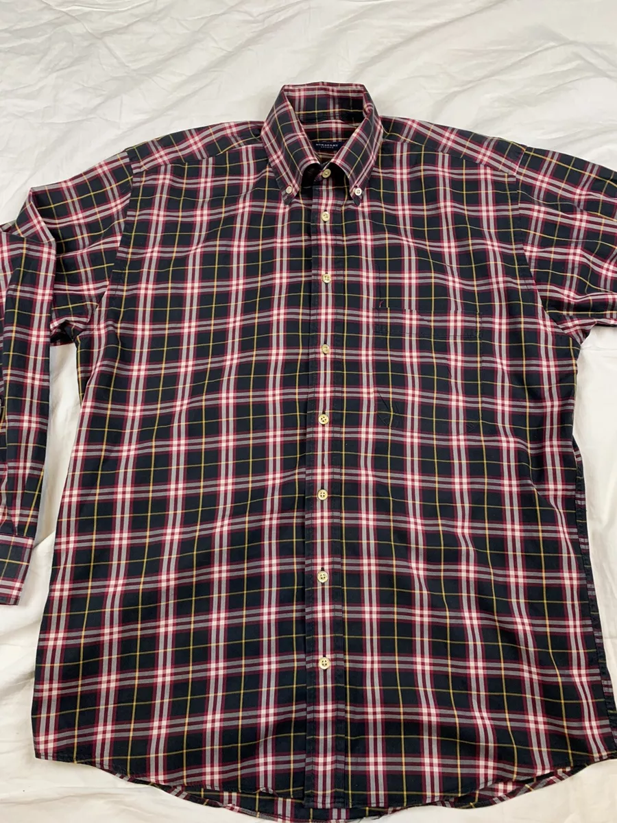 Burberry black deals plaid shirt