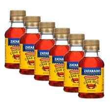 Zatarain  s Liquid Crab  Shrimp Boil - 6 Pack - 4 oz Seasoning Glass Bottles