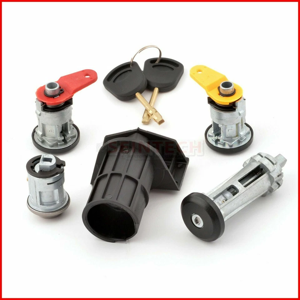 FORD FIESTA ESCORT COURIER KA COMPLETE DOOR LOCK SET + 2 KEYS - FULL SET - Image 4 of 4