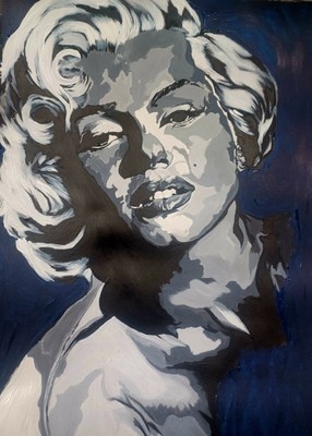 Acrylgemälde ''MONROE 1'' der talentierten Künstlerin Anne-Marie