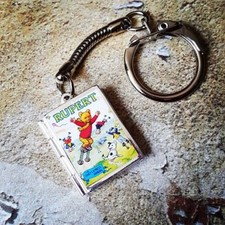 Unique RUPERT THE BEAR ANNUAL Book Locket KEYRING vintage CLASSIC retro KEYCHAIN