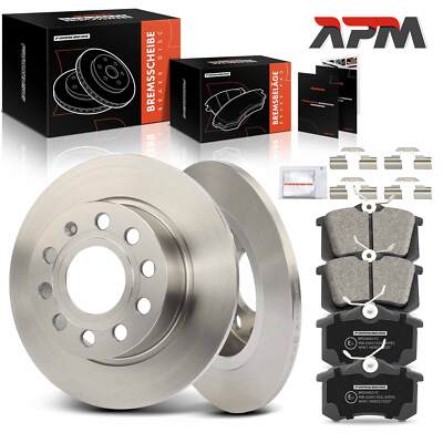 Bremsscheiben Bremsbeläge Hinten 253mm für Audi A3 8P VW Golf 5 6 Eos Seat Leon