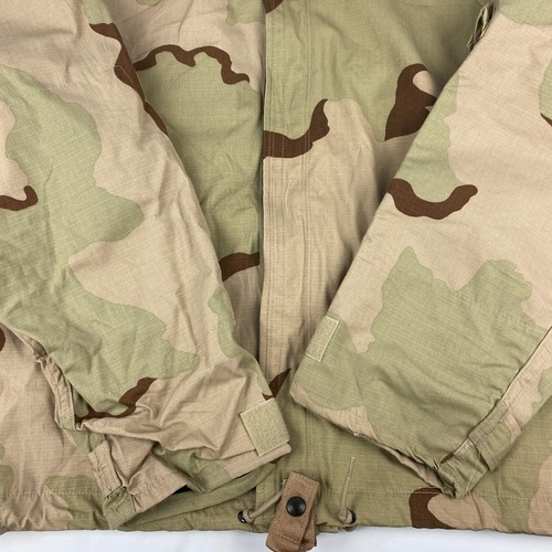 US Military Chemical Protective NFR Coat Overgarment Desert Camo Size Med Reg - Picture 5 of 22
