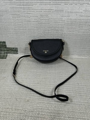 Michael Kors Bag Jet Set Charm Black Saffiano Leather Adjustable Chain Crossbody