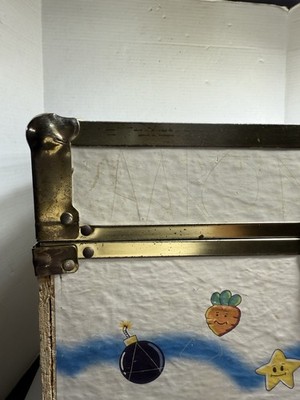 RARE 1980s Vintage Nintendo Super Mario Zelda Wood Box Toy Chest