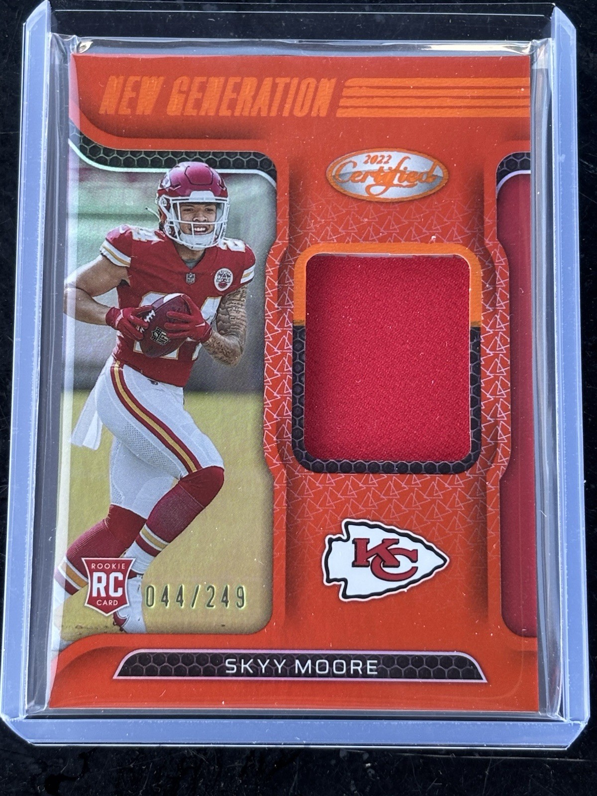Skyy Moore Panini Certified New Generation Jerseys #NGJSM Mirror Orange