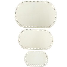 3 PCS Wooden Basket Bottom Crochet Bag Base Oval Wood DIY Weaving Supplies