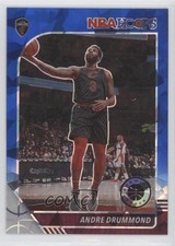 2019-20 Panini NBA Hoops Premium Stock Blue Cracked Ice Prizm Andre Drummond 2u3