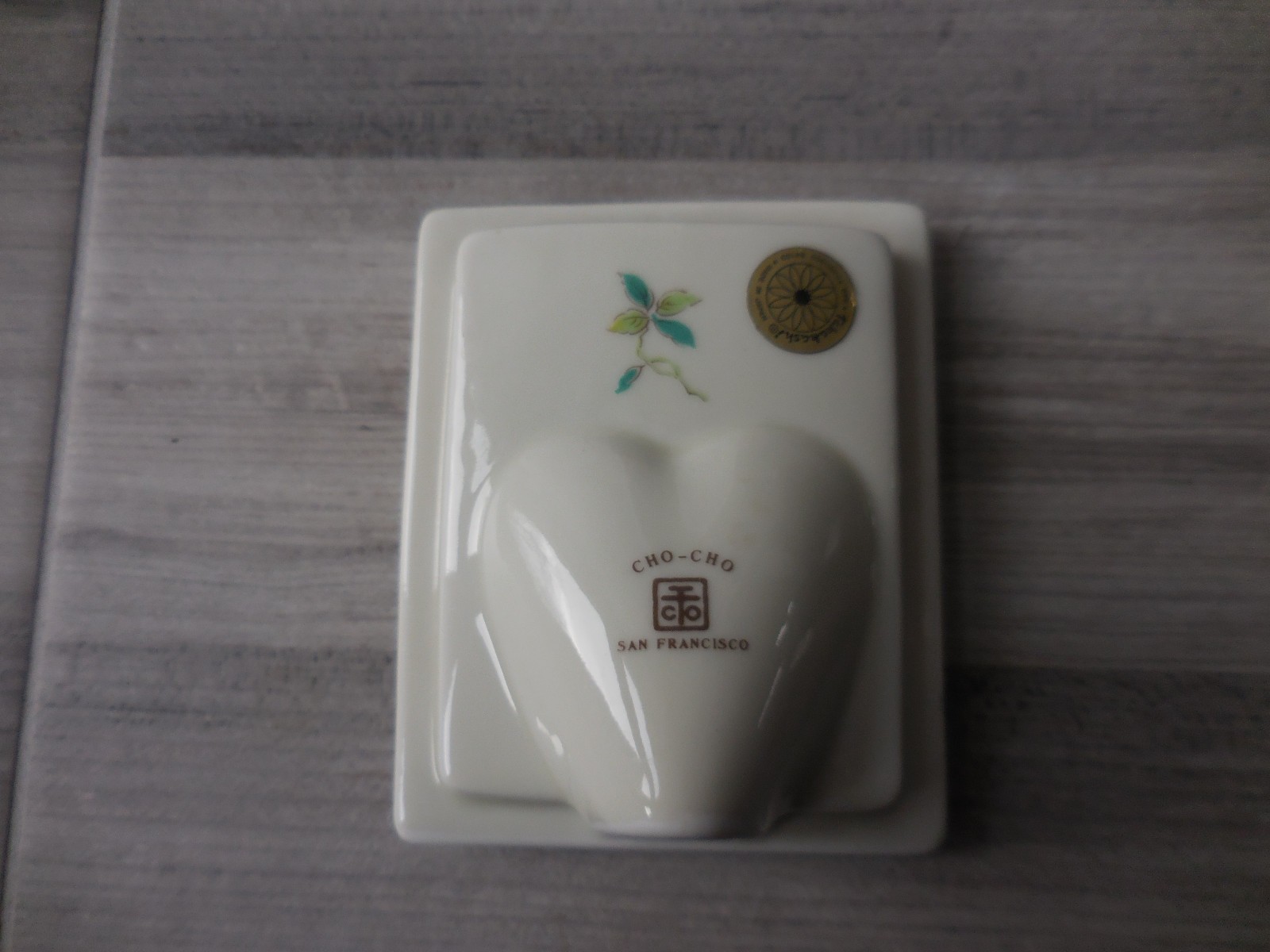 Cho Cho Takahashi Small Mini-Photo Frame Hand Painted Porcelain 3.75 X 3 in.